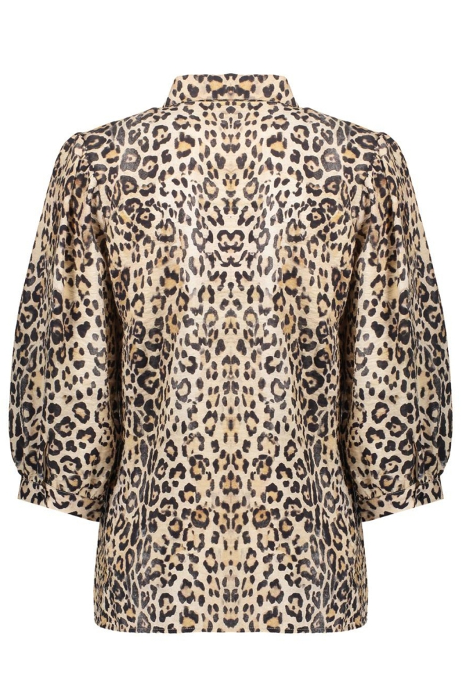 LEOPARD BLOUSE 53237 20 Sand/Black